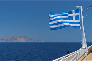Griechenland, Flagge, Insel, Meer - [Nr.: griechenland-flagge-009.jpg] - © 2017 www.drescher.it