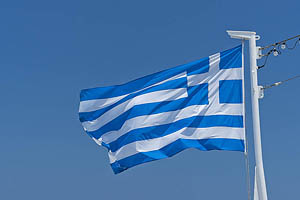 Griechenland, Fahne, Flagge - [Nr.: griechenland-flagge-012.jpg] - © 2017 www.drescher.it