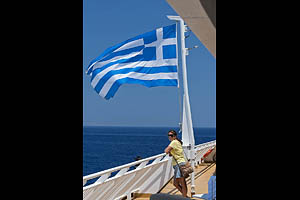 Griechenland, Fahne, Flagge - [Nr.: griechenland-flagge-014.jpg] - © 2017 www.drescher.it