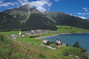 Reschen am See, Panorama - [Nr.: reschen-003.jpg] - © 1992 www.drescher.it