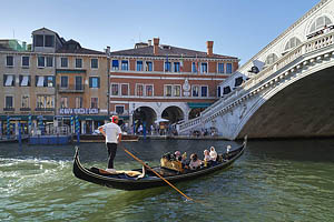Venedig, Gondel, Rialtobrücke - [Nr.: venedig-043.jpg] - © 2017 www.drescher.it