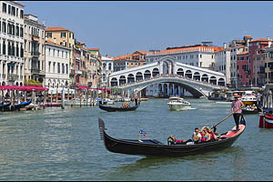 Venedig, Rialtobrücke, Gondel - [Nr.: venedig-054.jpg] - © 2017 www.drescher.it