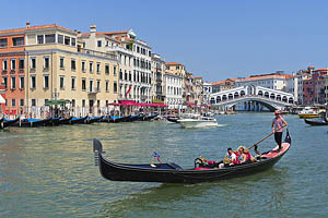 Venedig, Rialtobrücke, Gondel - [Nr.: venedig-056.jpg] - © 2017 www.drescher.it