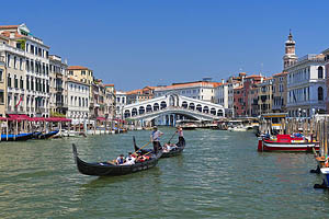 Venedig, Rialtobrücke, Gondel - [Nr.: venedig-060.jpg] - © 2017 www.drescher.it