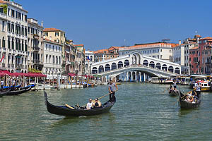 Venedig, Rialtobrücke, Gondel - [Nr.: venedig-063.jpg] - © 2017 www.drescher.it